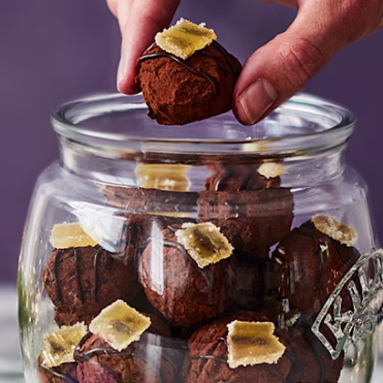 Stem Ginger Chocolate Truffles