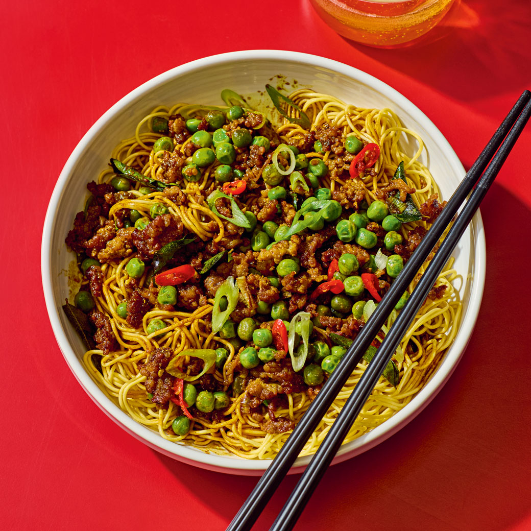Kam Heong Minced Pork and Pea Stir-Fry