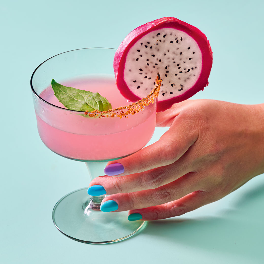 Strawberry and Dragon Fruit Margarita