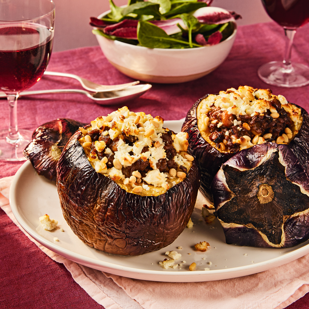Stuffed Aubergines