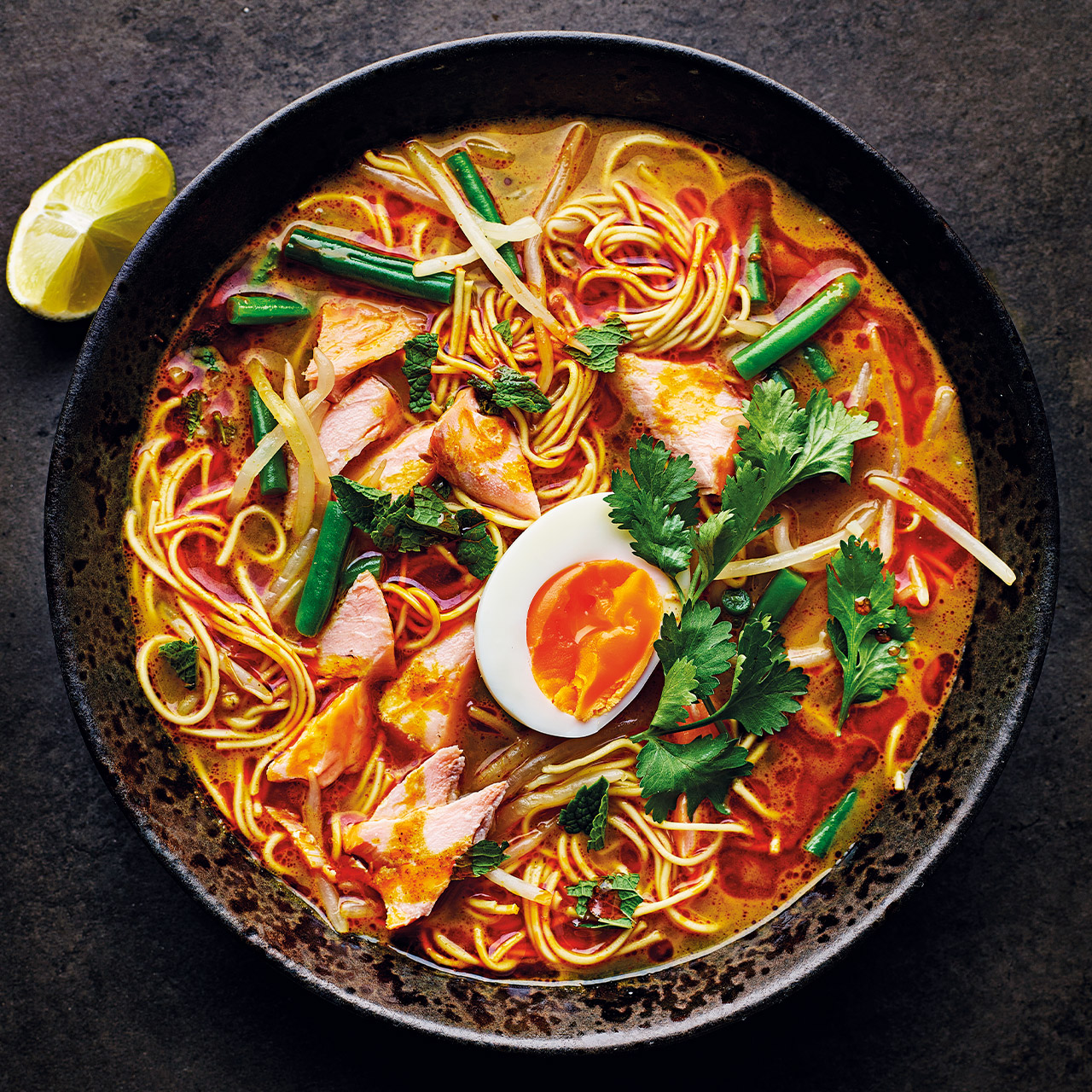 Hot-smoked Trout Laksa