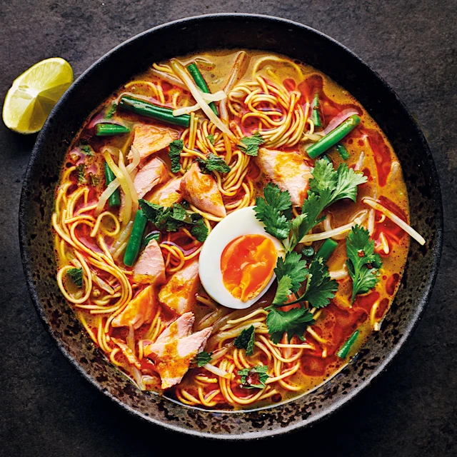Hot-smoked Trout Laksa