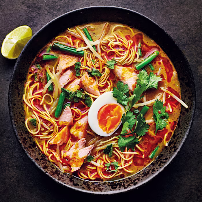 Hot-smoked Trout Laksa