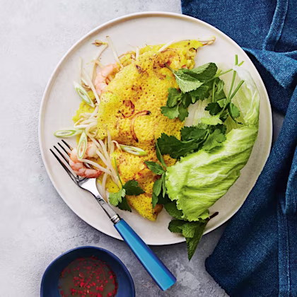 Vietnamese Banh Xeo Crepes