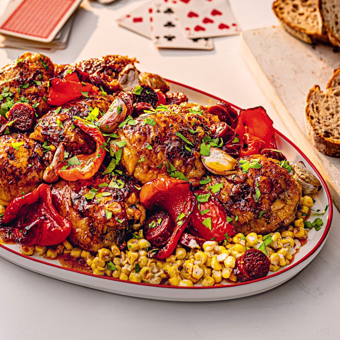 Chicken and Chorizo Traybake