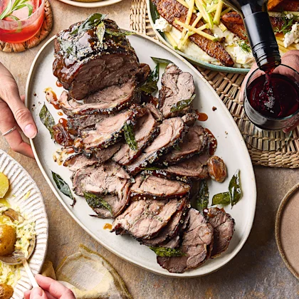 Slow-braised Lamb Shoulder with a Miso Caramel Glaze