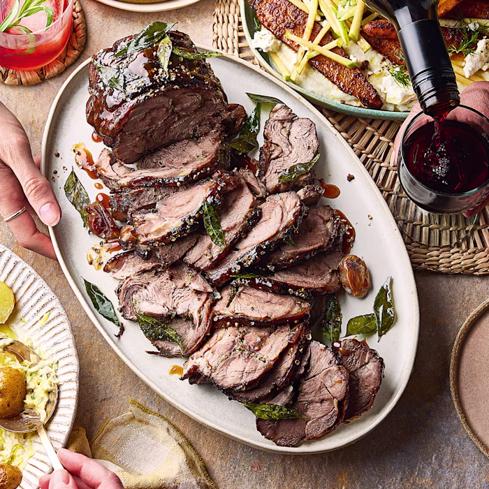 Slow-braised Lamb Shoulder with a Miso Caramel Glaze