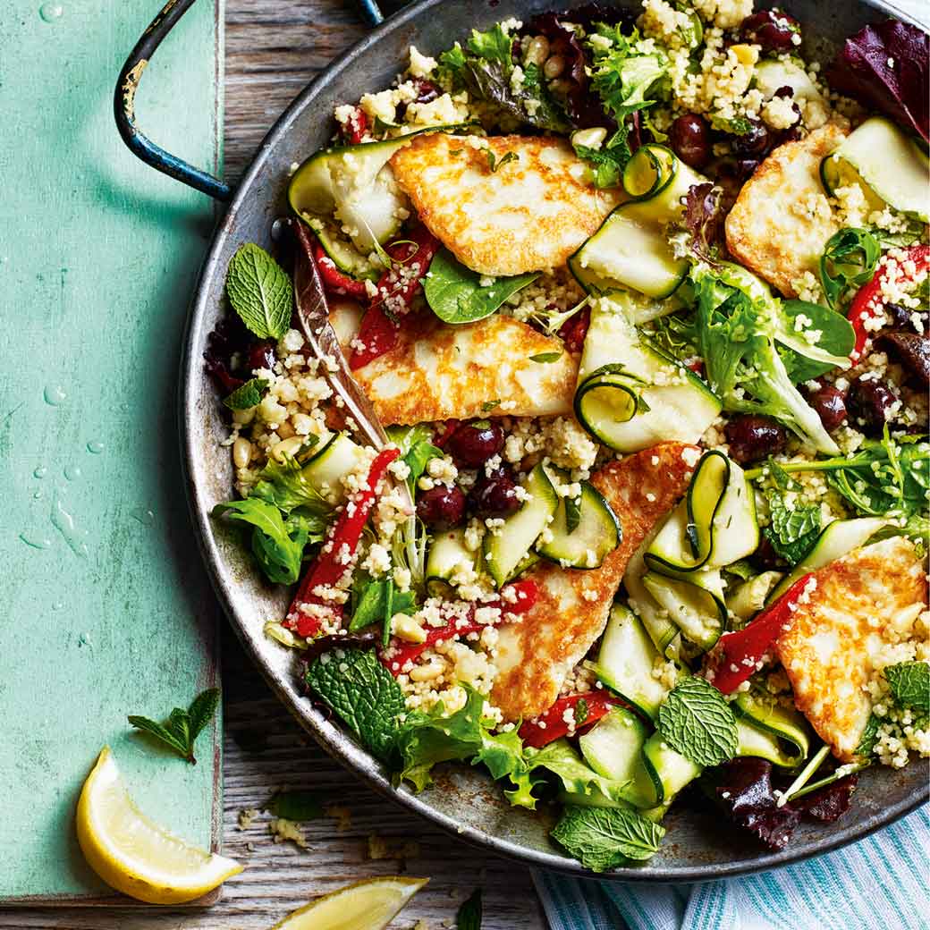 Mediterranean Vegetable Couscous with Greek Cheese