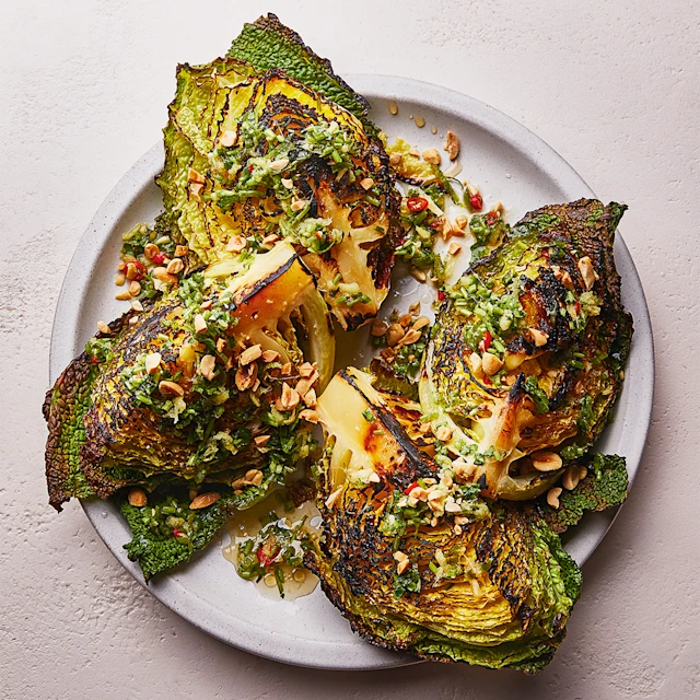 Charred Cabbage with Hot and Sour Dressing