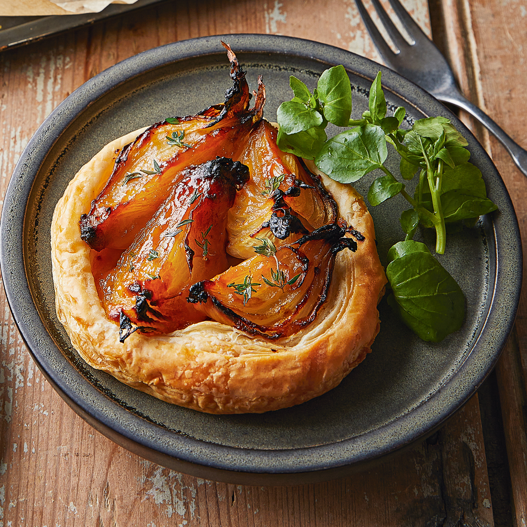 Miso Onion Tartlets  