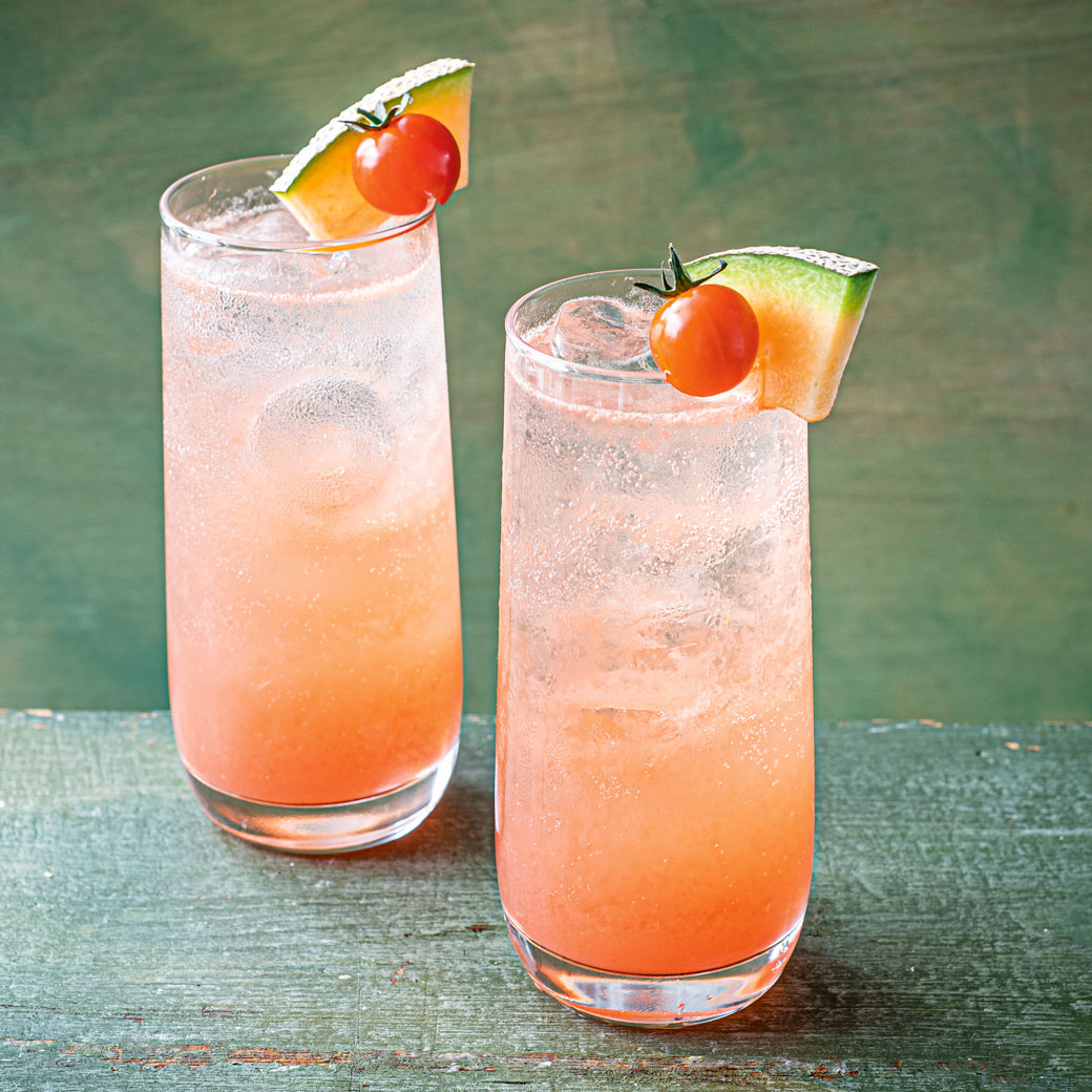 Tomato, Melon and Vodka Soda