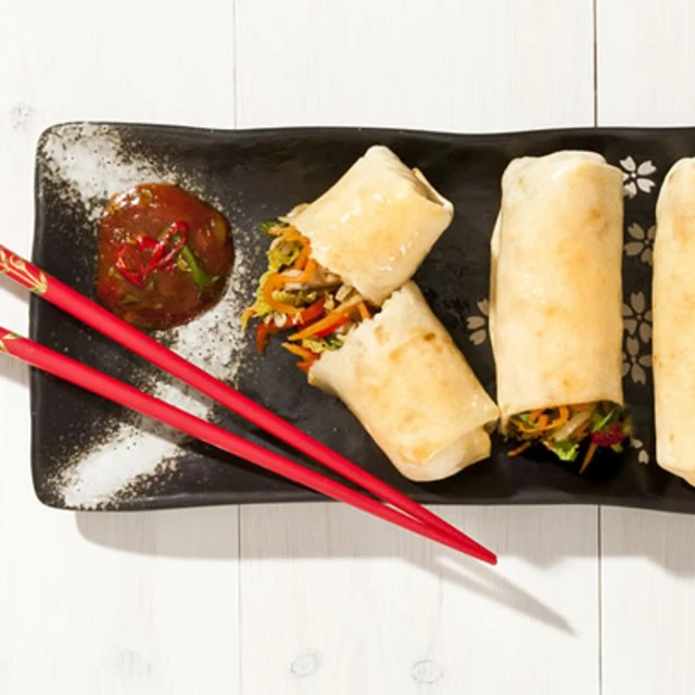 Baked Vegetable Spring Rolls
