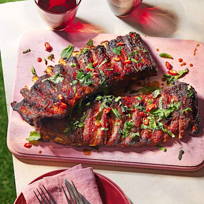 Barbecued Vietnamese-style Smoked Ribs