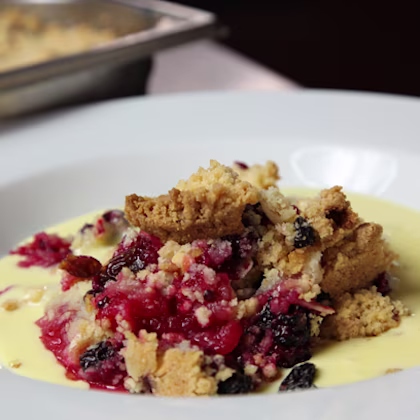 Blackberry and Apple Crumble