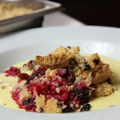 Blackberry and Apple Crumble