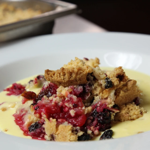 Blackberry and Apple Crumble