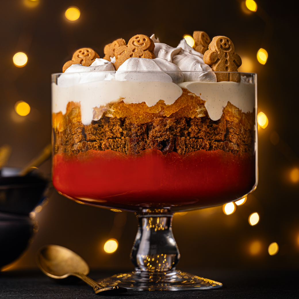 Gingerbread and Blood Orange Trifle