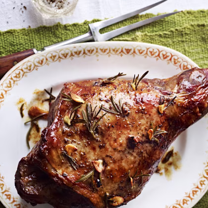 Leg of Lamb with Garlic, Rosemary and Anchovies