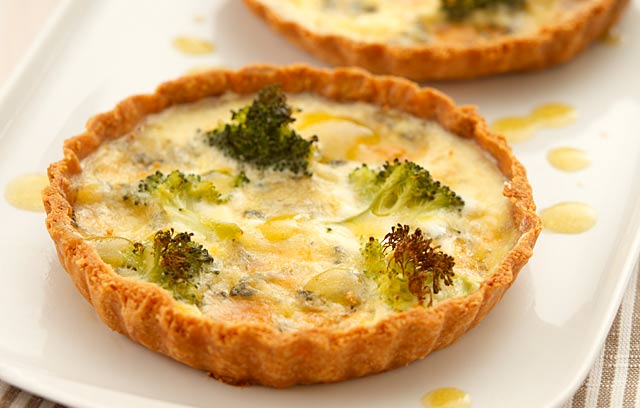 Broccoli Stilton Quiche
