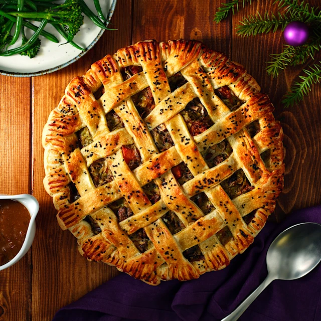 Vegan Mushroom, Leek and Squash Pie