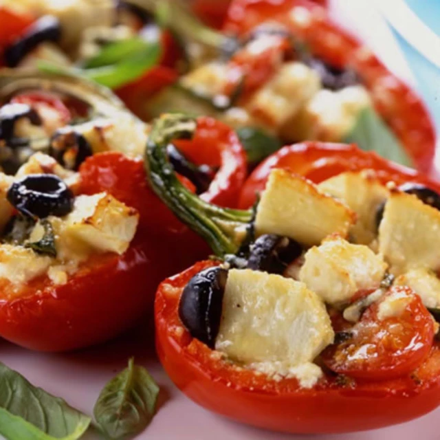 Bramley Apple & Feta Baked Peppers