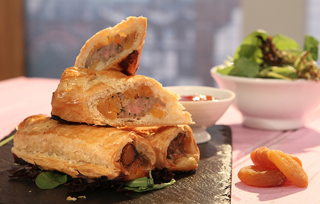 Pork and Apricot Sausage Rolls
