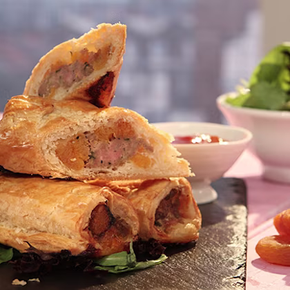 Pork and Apricot Sausage Rolls