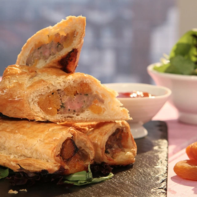 Pork and Apricot Sausage Rolls