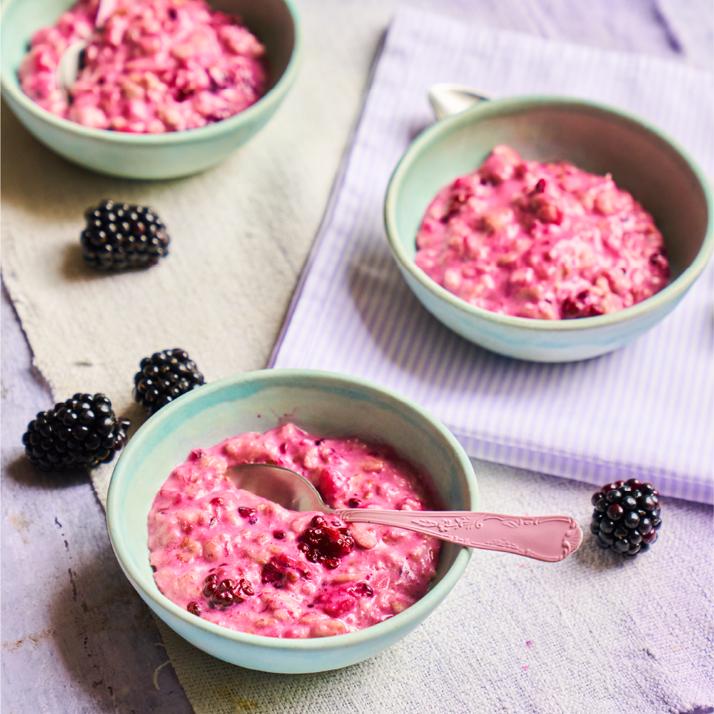 Purple Blackberry Porridge