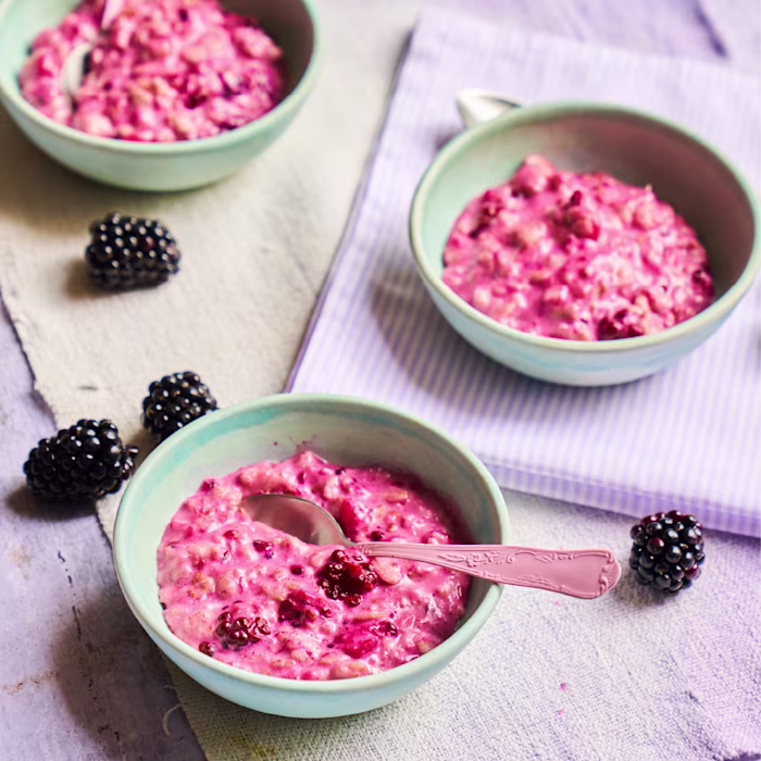 Purple Blackberry Porridge