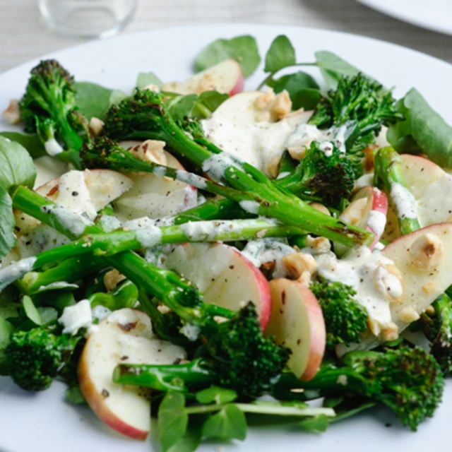 Richard Buckley’s Tenderstem, Horseradish, Pink Lady Apple and Toasted Hazelnut Salad