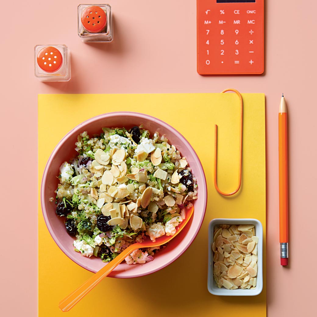 Raw Broccoli and Quinoa Salad