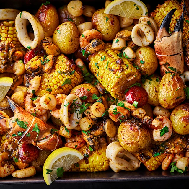 Cajun Seafood Traybake