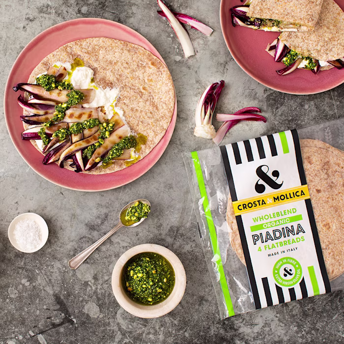 Radicchio, Burrata and Pesto Wholeblend Piadina