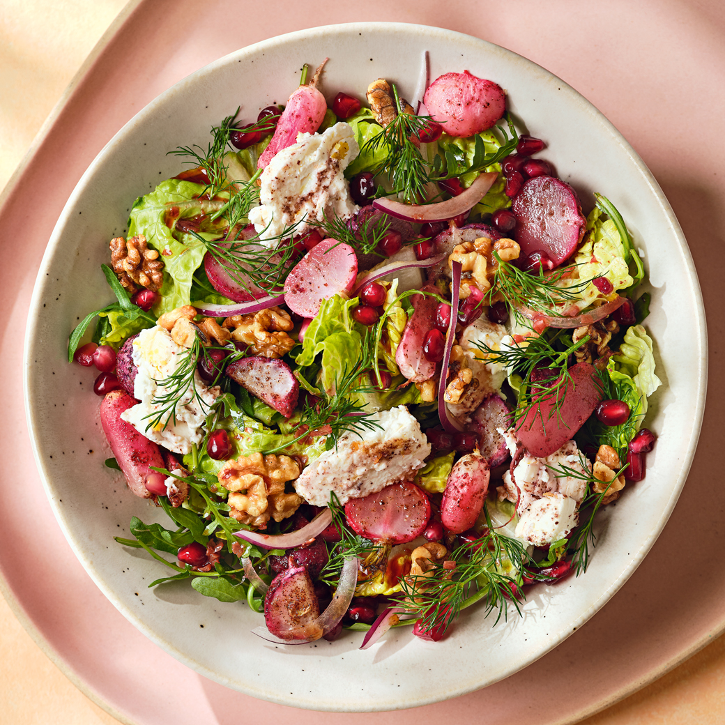 Roasted Radish and Ricotta Salad