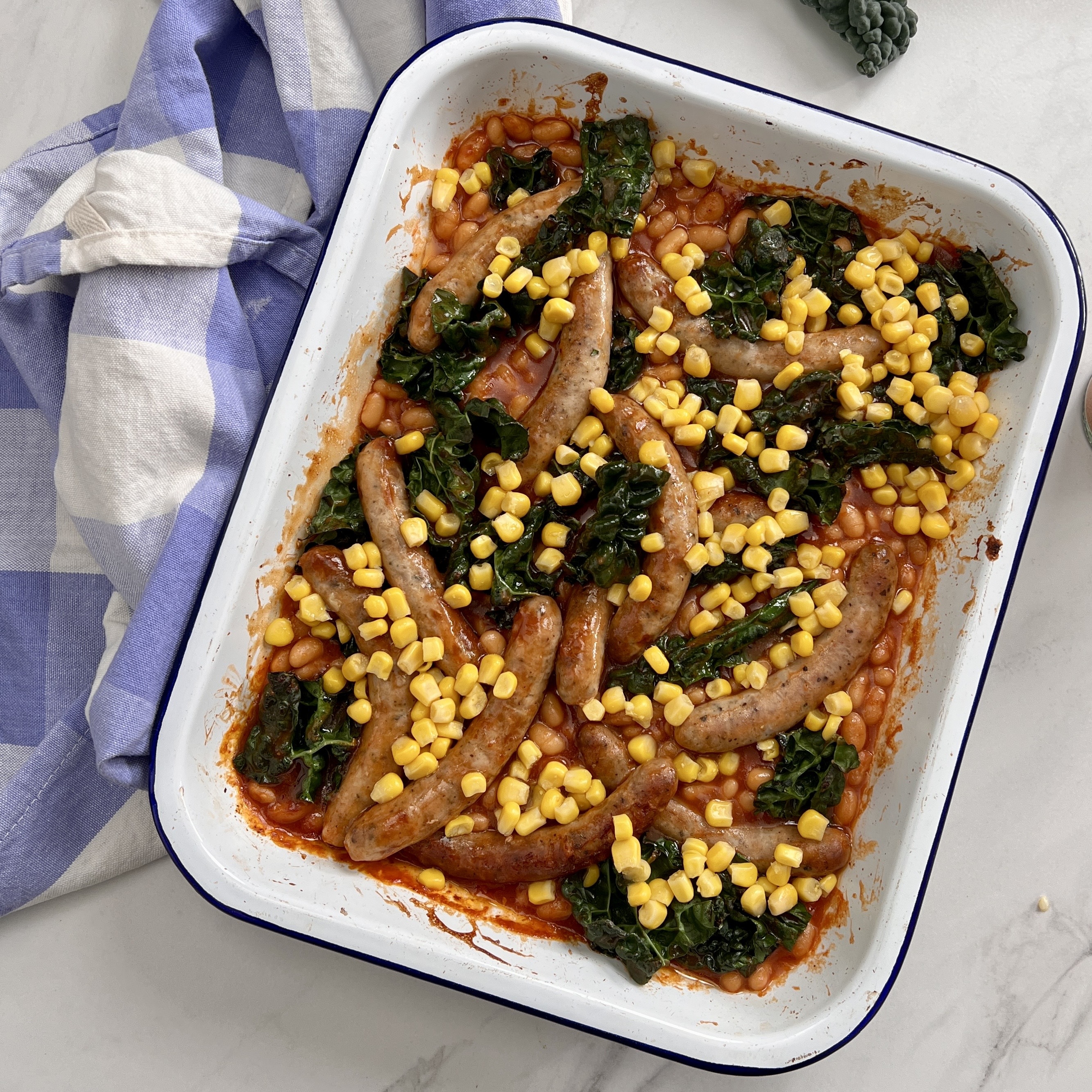 Sausage and Bean Bake