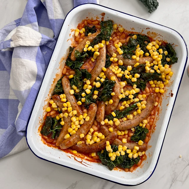 Sausage and Bean Bake