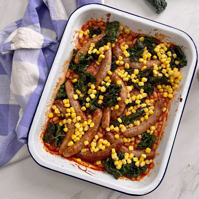 Sausage and Bean Bake