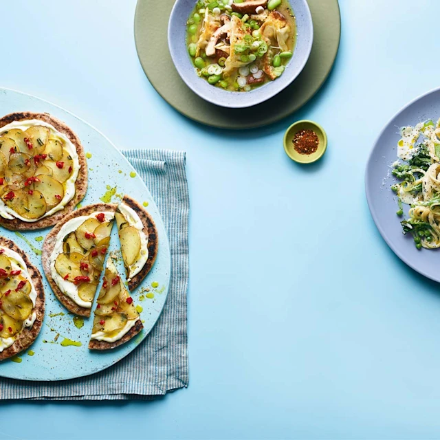 Potato and Mascarpone Pizzette