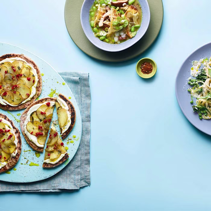Potato and Mascarpone Pizzette