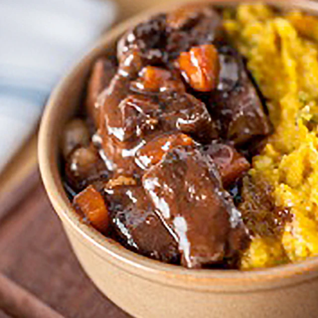 Venison Casserole with Root Vegetable Mash