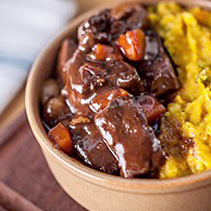 Venison Casserole with Root Vegetable Mash