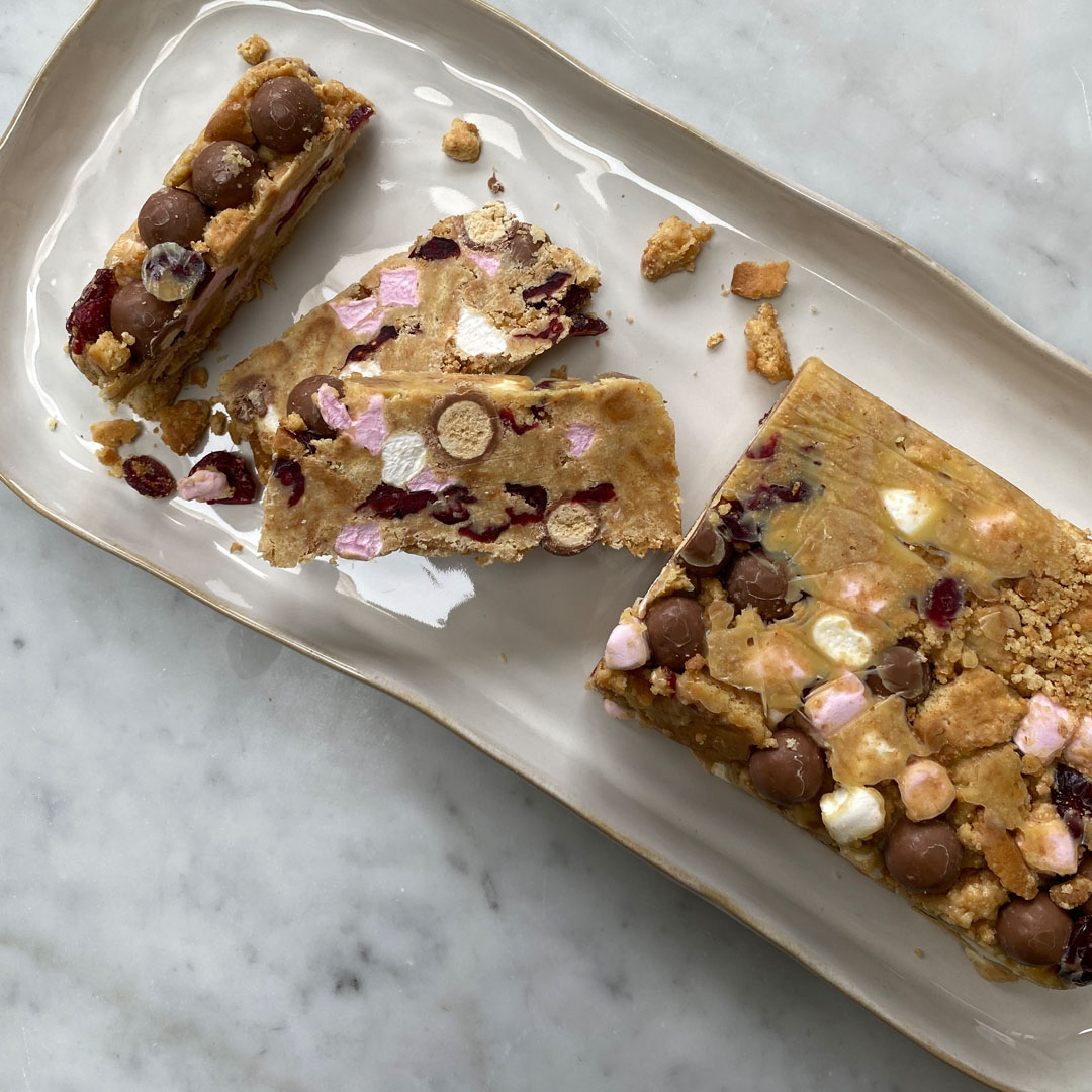 White Chocolate Rocky Road Cake