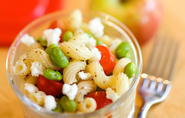 Bean & Feta Pasta Salad