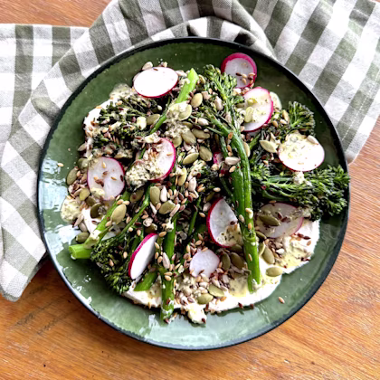 Chargrilled Tenderstem® on Labneh