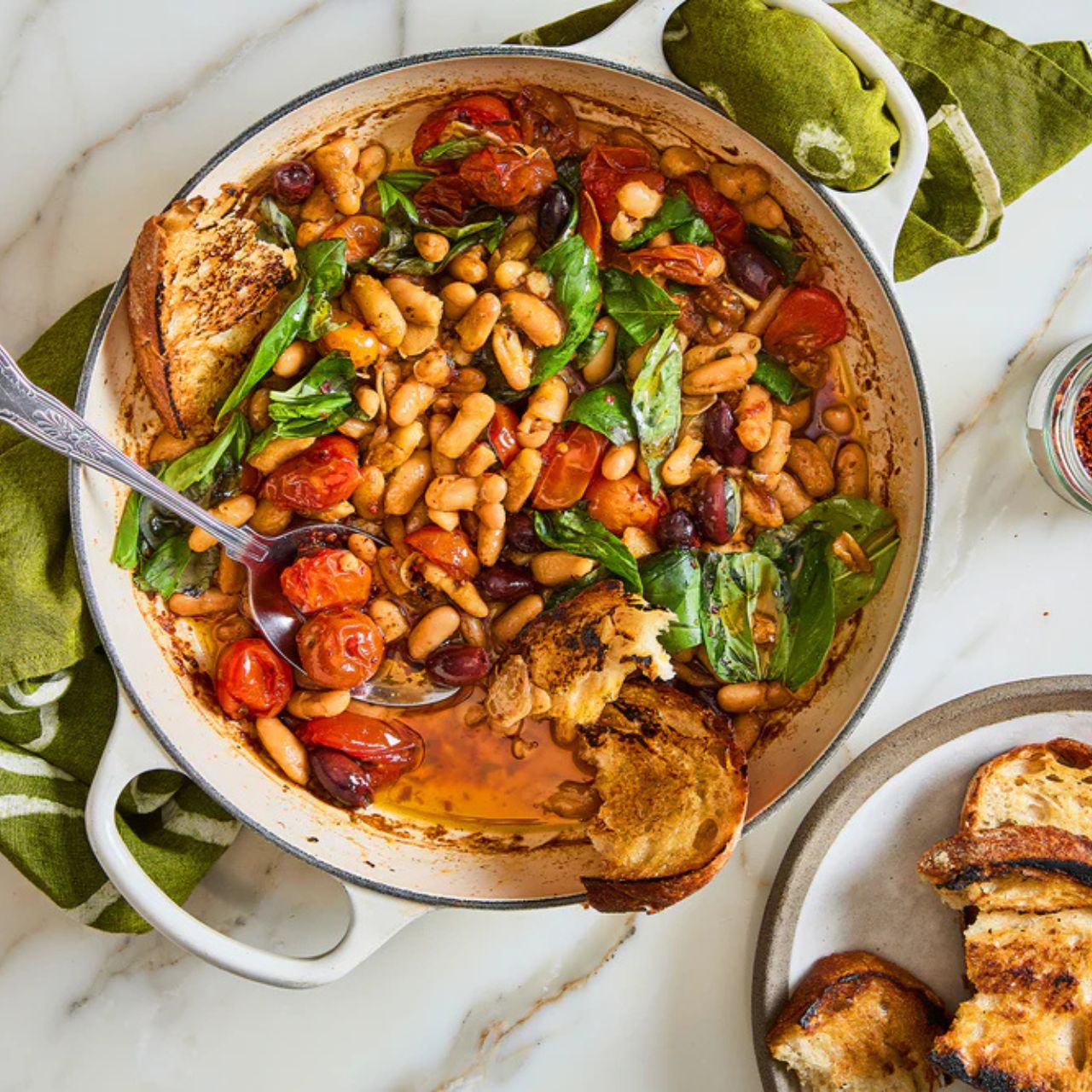 Ottolenghi's Chilli Braised Tomatoes and Beans