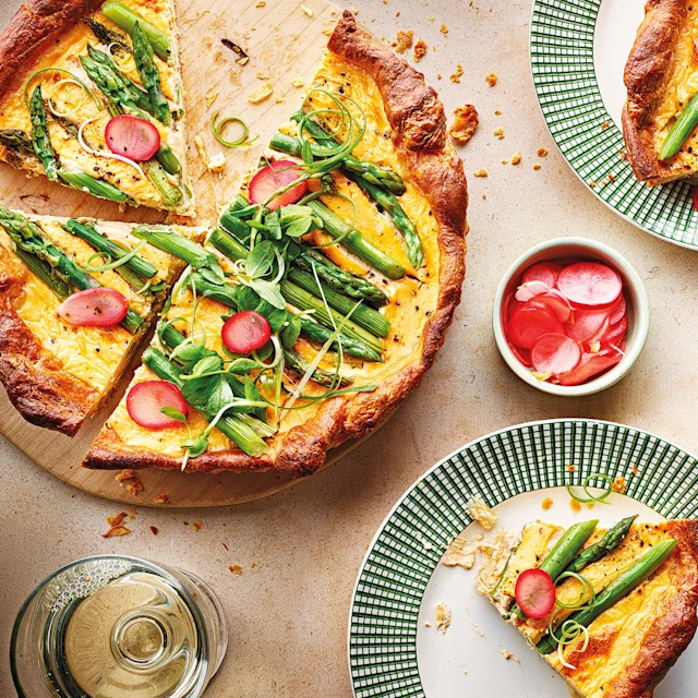 Croissant Tart with Asparagus and Goat’s Cheese