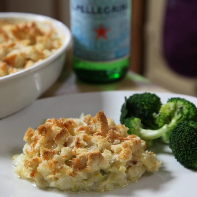 Smoked Haddock and Leek Gratin