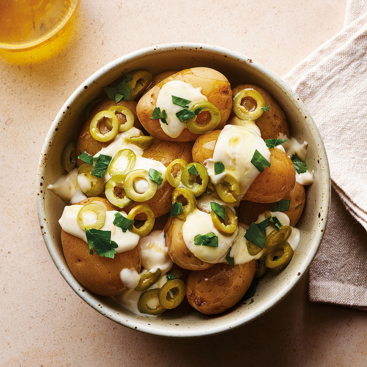 Potatoes with Olive Aioli  