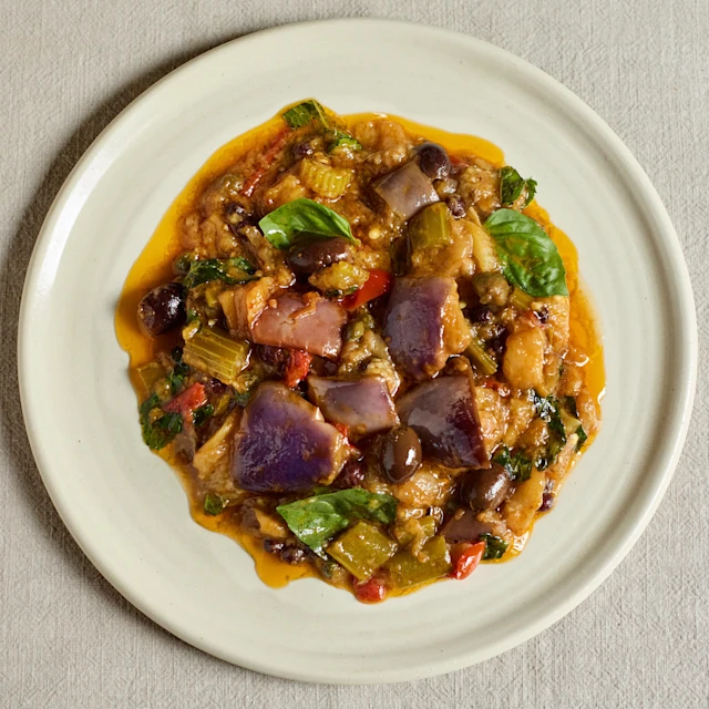Caponata with Mauve Aubergine